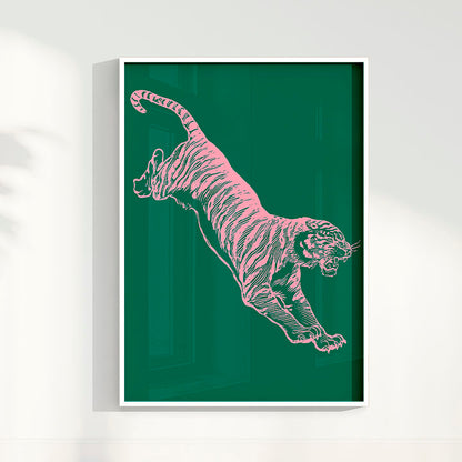 Quadro Tiger - Green