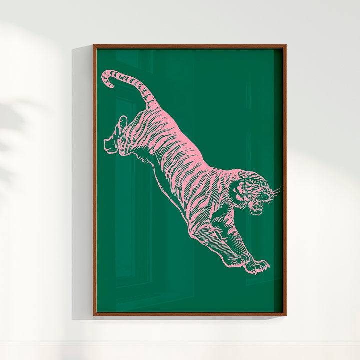 Quadro Tiger - Green