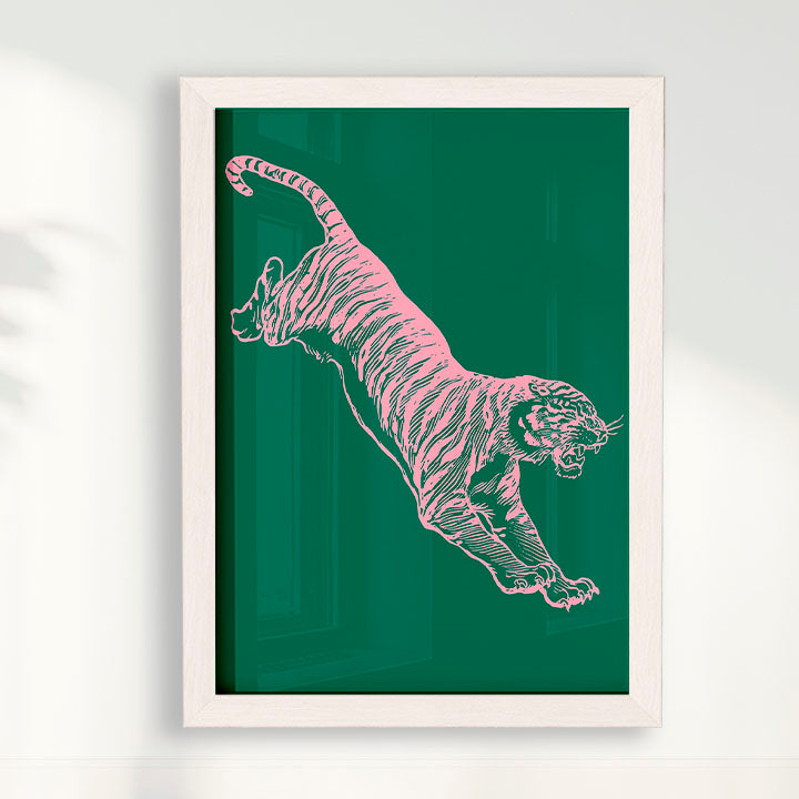 Quadro Tiger - Green