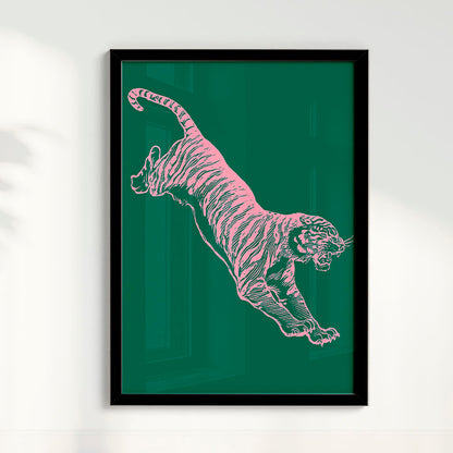 Quadro Tiger - Green