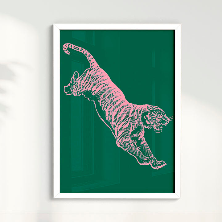 Quadro Tiger - Green