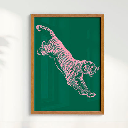 Quadro Tiger - Green