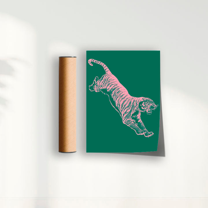 Quadro Tiger - Green