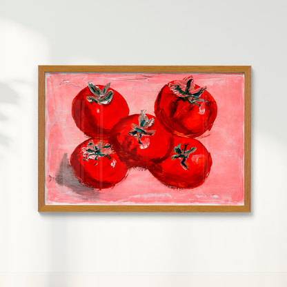 Quadro LUZ E TOMATES por Vitória Fitz