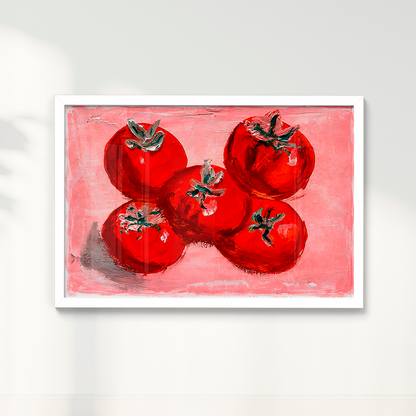 Quadro LUZ E TOMATES por Vitória Fitz
