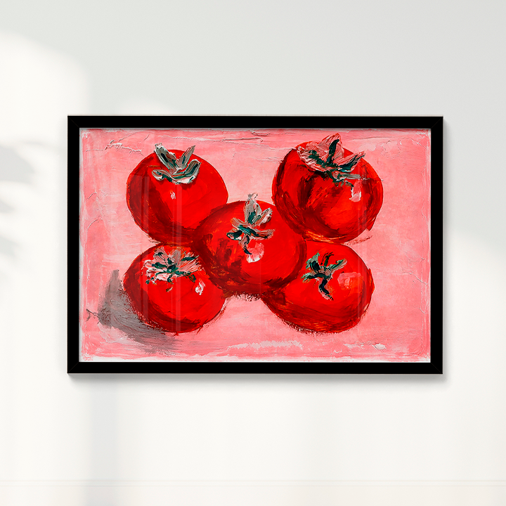 Quadro LUZ E TOMATES por Vitória Fitz