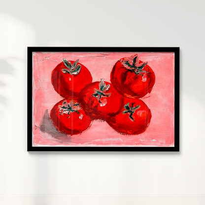 Quadro LUZ E TOMATES por Vitória Fitz