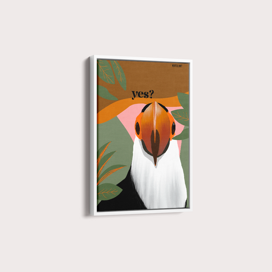 Quadro Tucano por Intui.Art Tela Canvas Tamanho A1