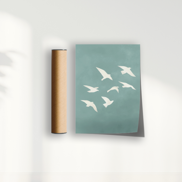 Quadro Voo Sereno por Bruna Miyuki