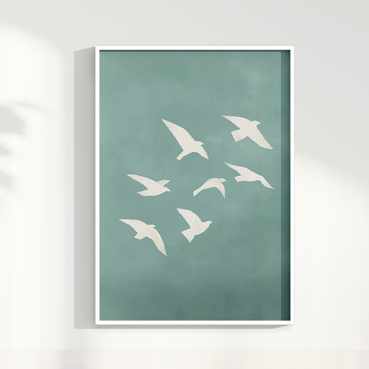 Quadro Voo Sereno por Bruna Miyuki
