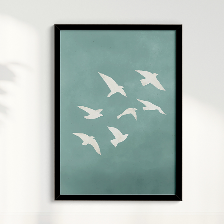 Quadro Voo Sereno por Bruna Miyuki