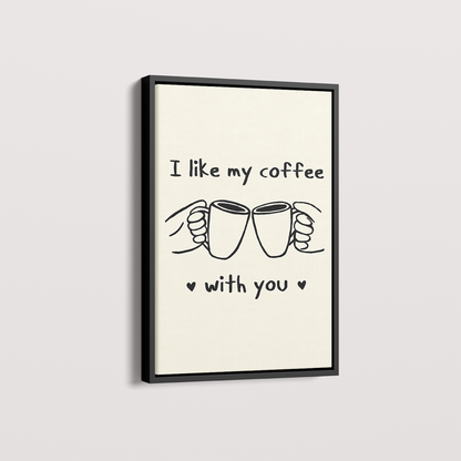 Quadro Coffee With You Bruna Miyuki