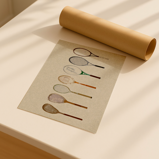 Print Raquetes de Tênis Tamanho A4