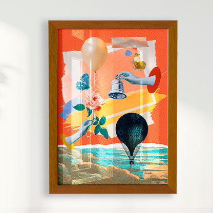 Quadro Sino e Balão por Adoro Cores