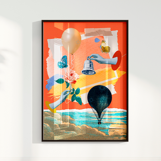 Quadro Sino e Balão por Adoro Cores