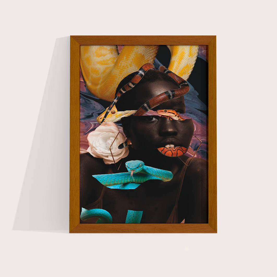 Snake Glitch por Bruna Carolina - LARTESTUDIO