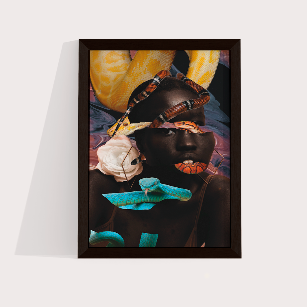 Snake Glitch por Bruna Carolina - LARTESTUDIO