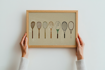 Quadro Raquetes Tamanho A4 Pronta Entrega