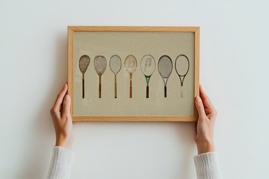 Quadro Raquetes Tamanho A4 Pronta Entrega