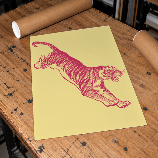 Print Tiger Yelloiw A2 Pronta Entrega