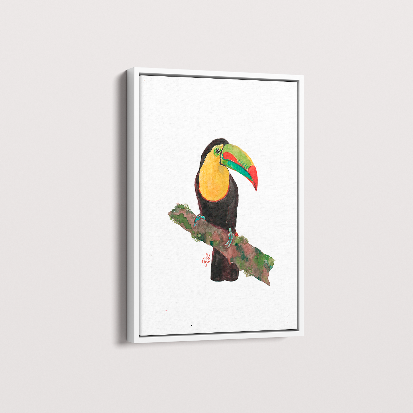 Quadro Tucano 2 por aquarelando