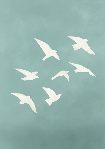 Quadro Voo Sereno por Bruna Miyuki