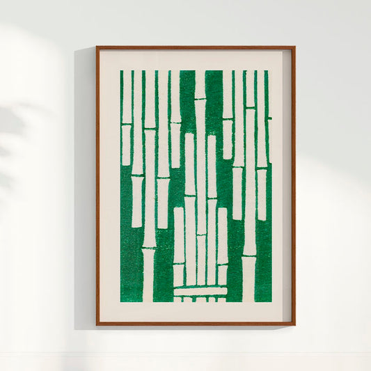 Quadro Vintage Woodblock print Furuya Korin