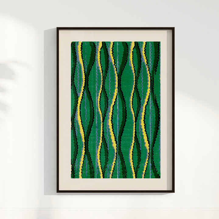 Quadro Vintage Woodblock de Furuya Korin II
