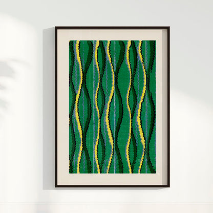 Quadro Vintage Woodblock de Furuya Korin II