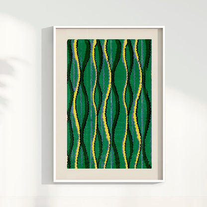 Quadro Vintage Woodblock de Furuya Korin II