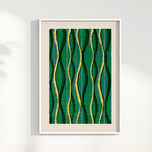 Quadro Vintage Woodblock de Furuya Korin II