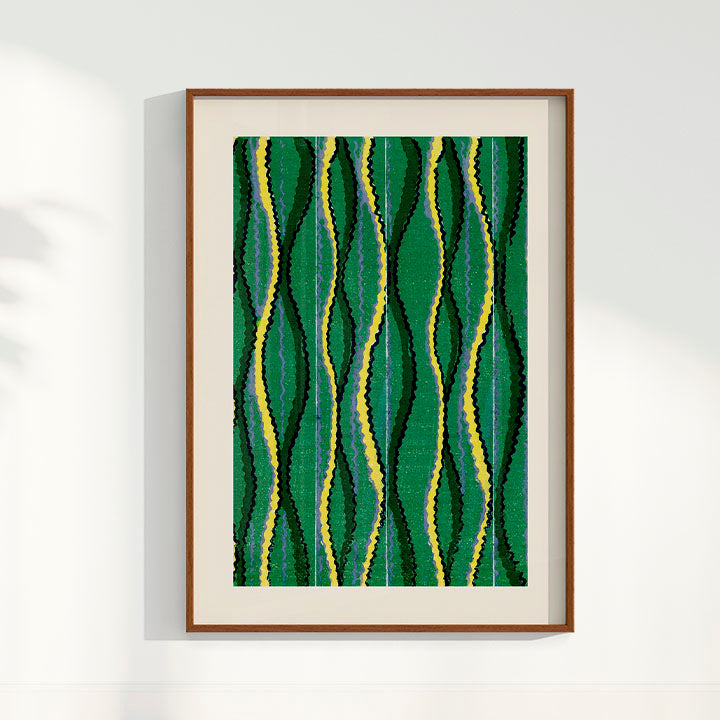 Quadro Vintage Woodblock de Furuya Korin II