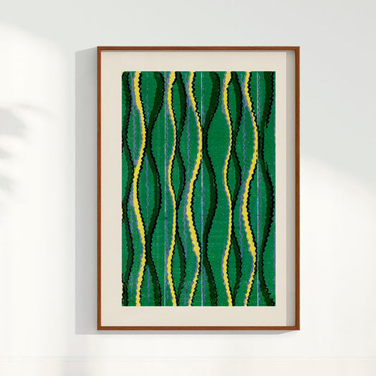 Quadro Vintage Woodblock de Furuya Korin II