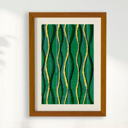Quadro Vintage Woodblock de Furuya Korin II