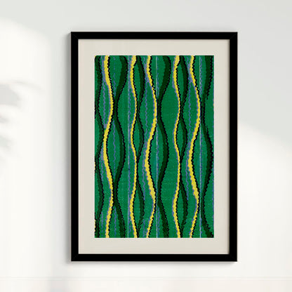 Quadro Vintage Woodblock de Furuya Korin II