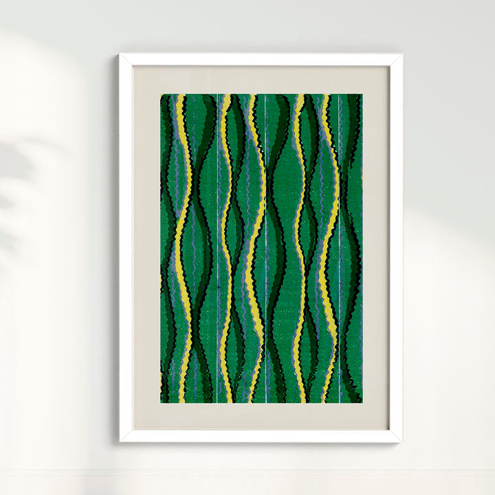 Quadro Vintage Woodblock de Furuya Korin II
