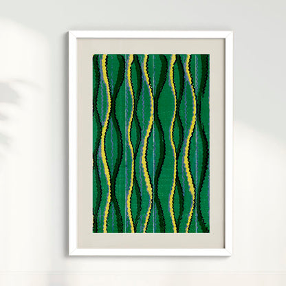 Quadro Vintage Woodblock de Furuya Korin II
