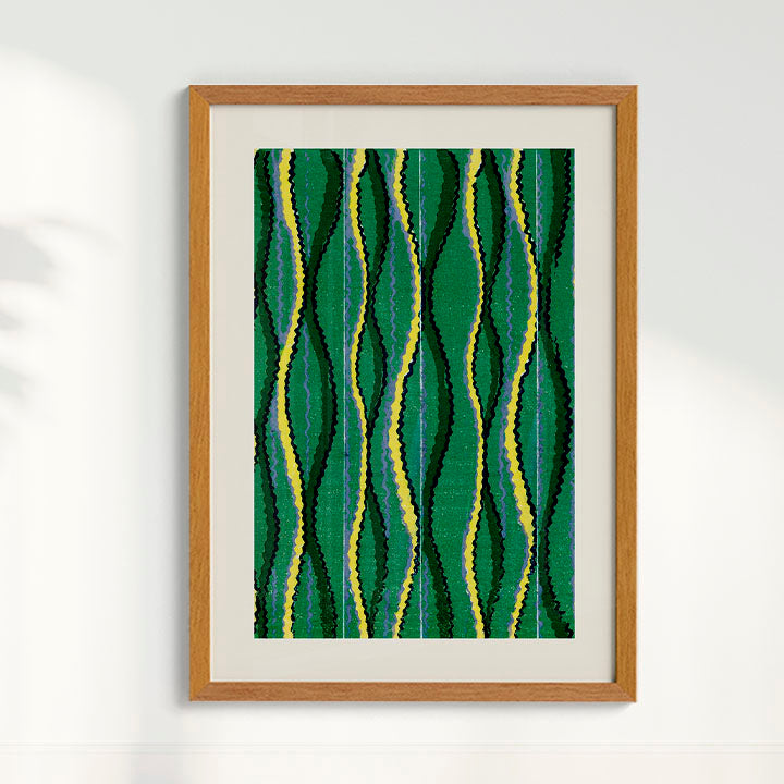 Quadro Vintage Woodblock de Furuya Korin II
