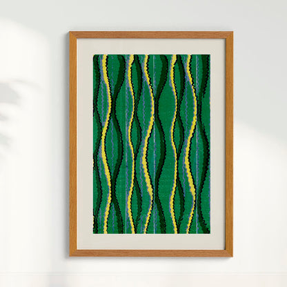 Quadro Vintage Woodblock de Furuya Korin II