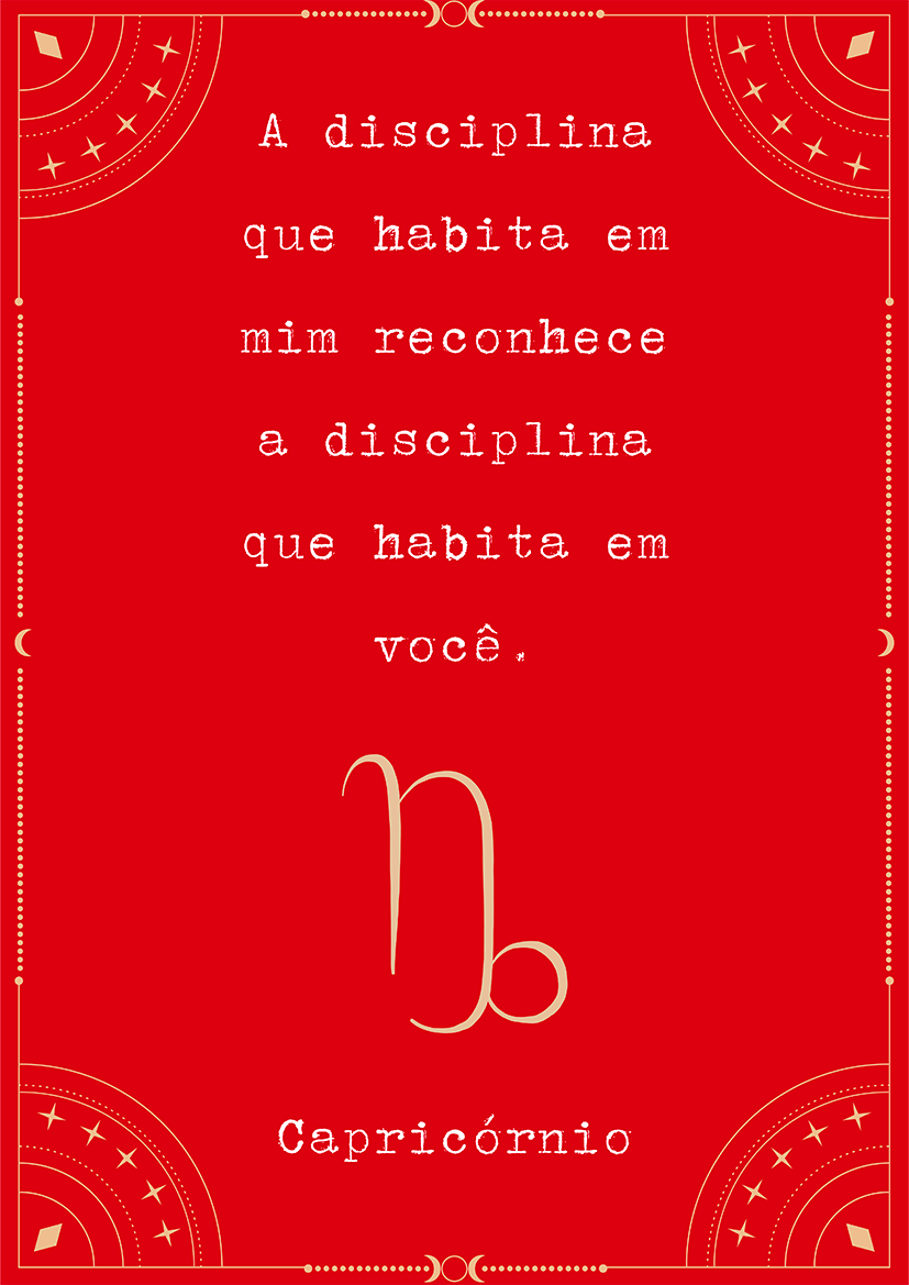 Frase Capricórnio por Joana Petribú - LARTESTUDIO