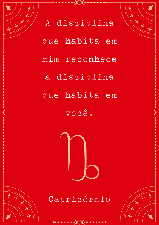 Frase Capricórnio por Joana Petribú - LARTESTUDIO