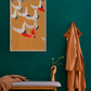 Quadro Myriad of Flying Amarelo - LARTESTUDIO