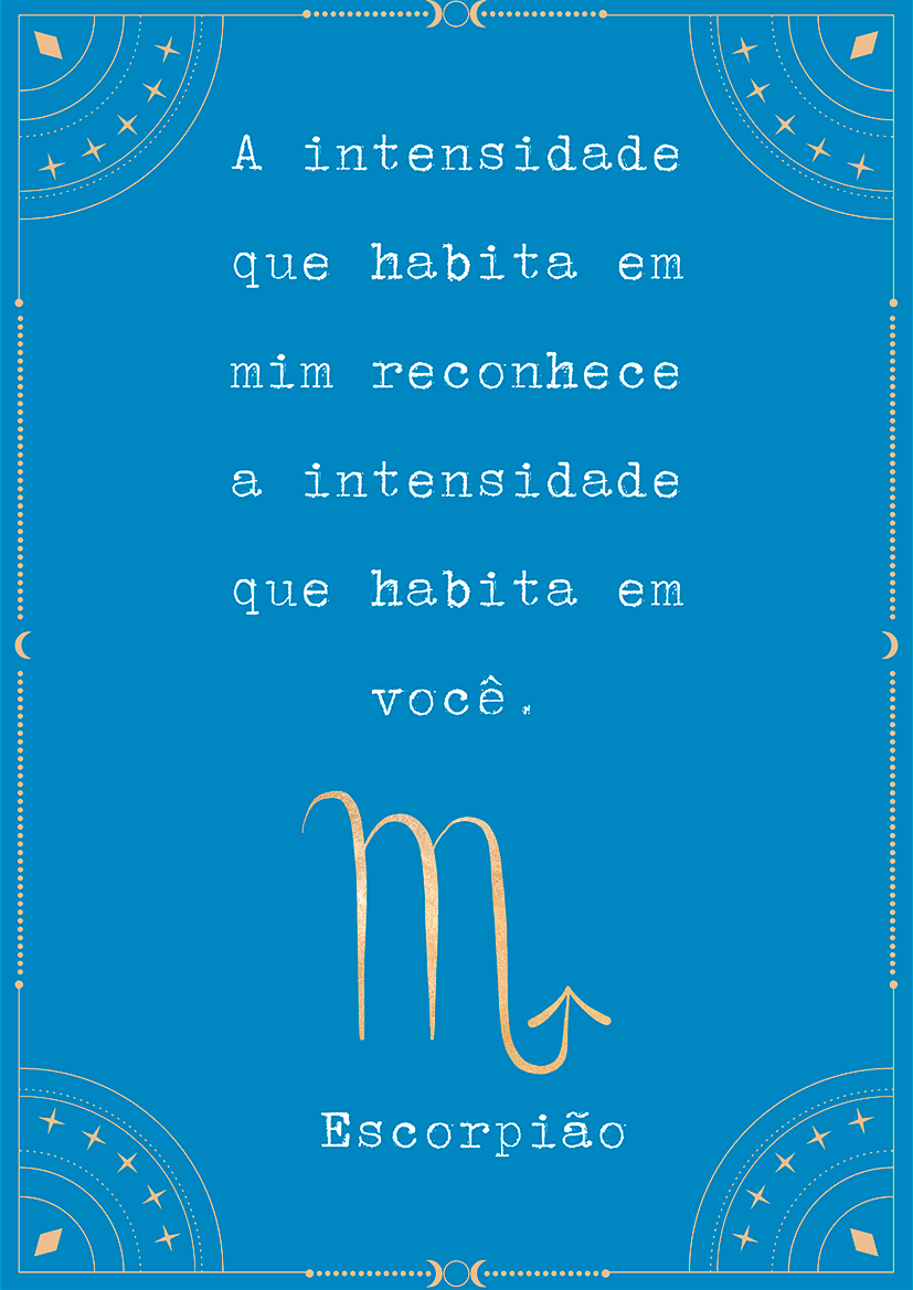 Frase Escorpião por Joana Petribú - LARTESTUDIO