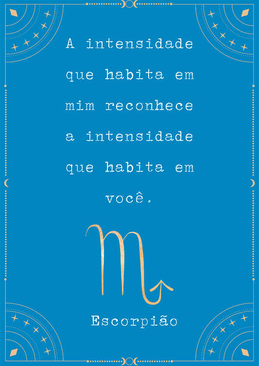 Frase Escorpião por Joana Petribú - LARTESTUDIO