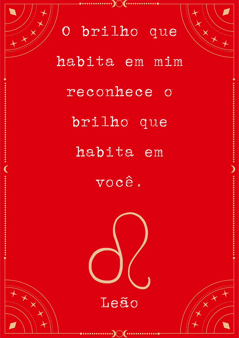 Frase Leão por Joana Petribú - LARTESTUDIO