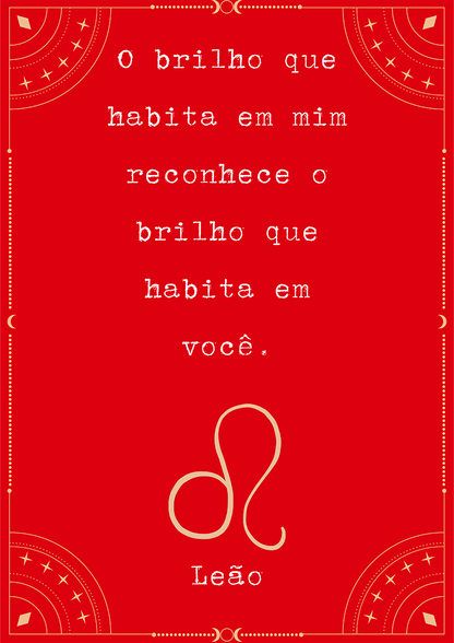 Frase Leão por Joana Petribú - LARTESTUDIO