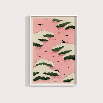 Pink Sky - arte japonesa vintage