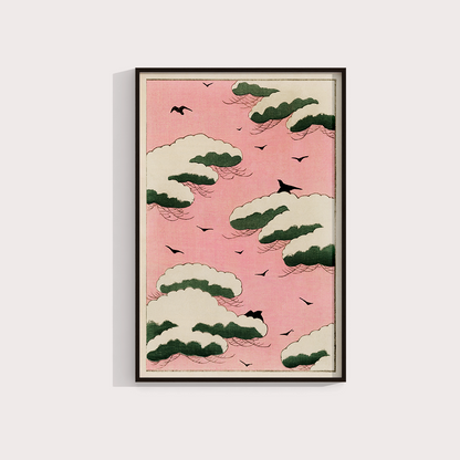 Pink Sky - arte japonesa vintage