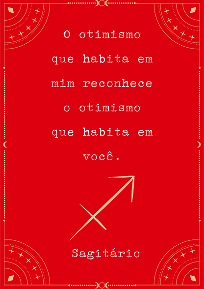 Frase Sagitário por Joana Petribú - LARTESTUDIO