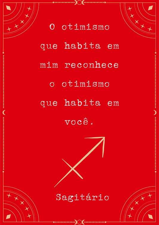 Frase Sagitário por Joana Petribú - LARTESTUDIO